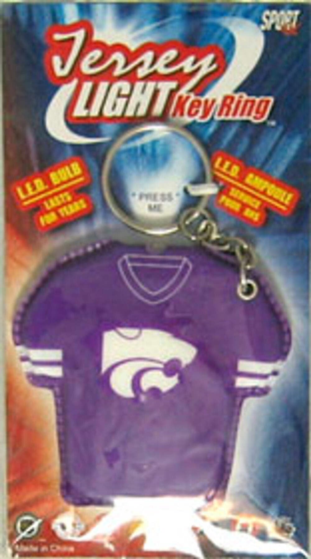 Sportfx International NCAA Kansas State Wildcats Keychain Jersey Keylight, Team Color, One Size