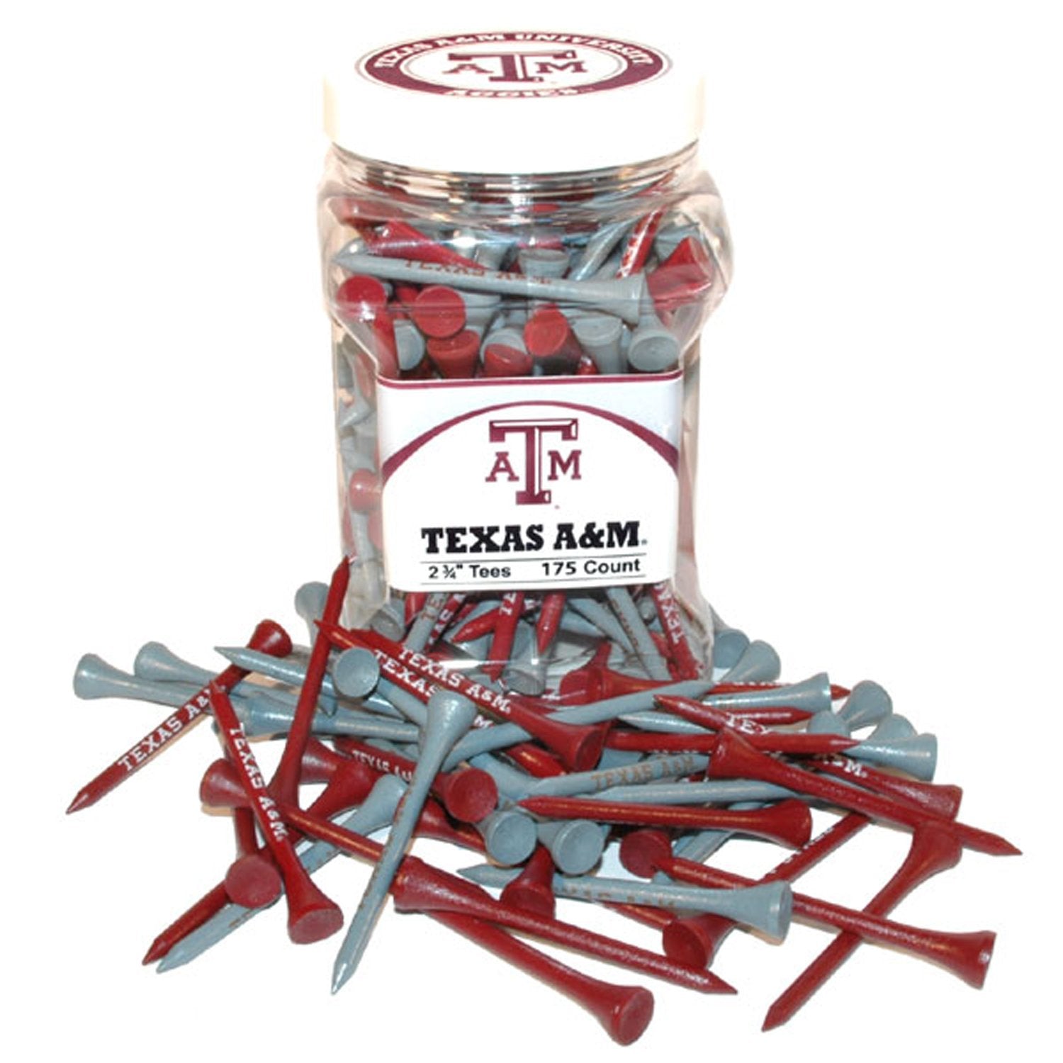 Team Golf Ncaa 2-3/4'' Golf Tees, 175 Pack, Regulation Size, Multi Team Colors