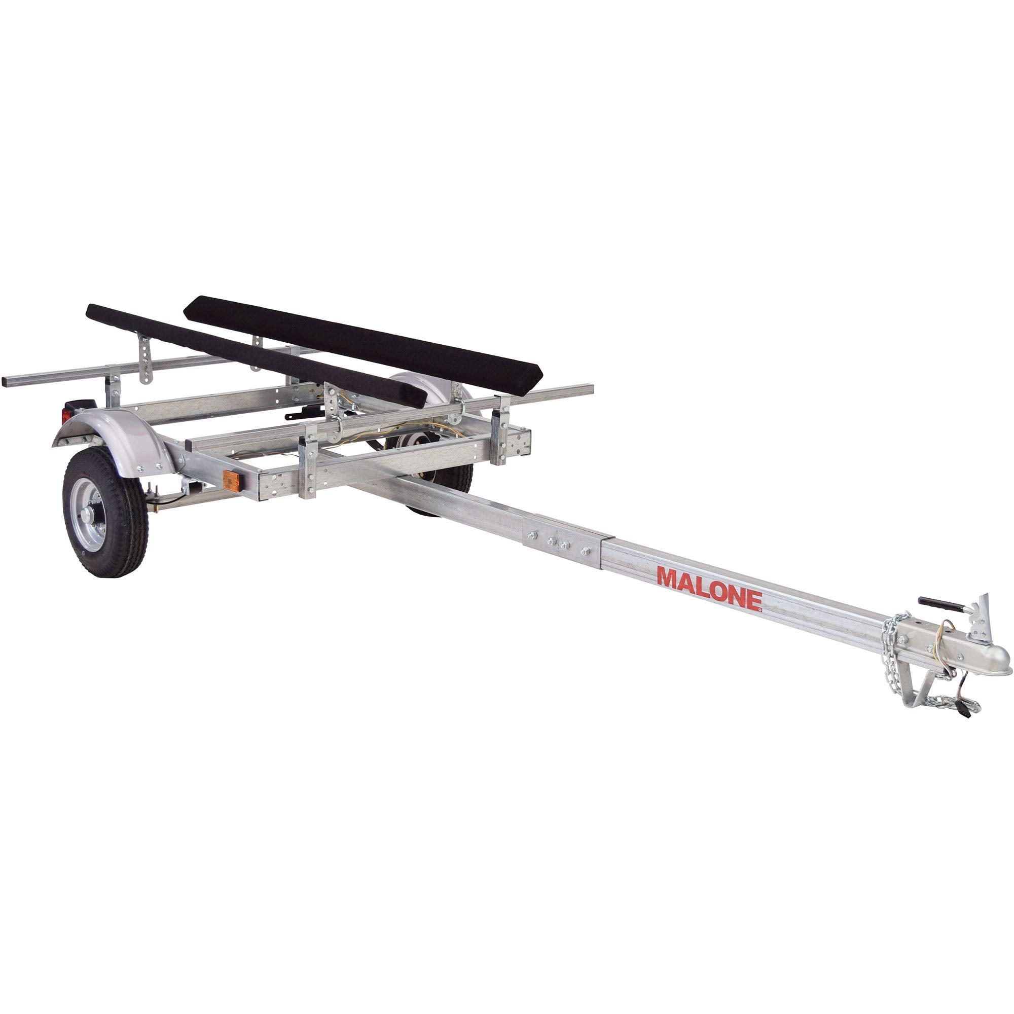 Malone MPG586XB EcoLight 1 Kayak Trailer with 1 Bunk Kayak Carrier | 14 / 400 lbs Capacity | Fully Submersible | Marine Grade G