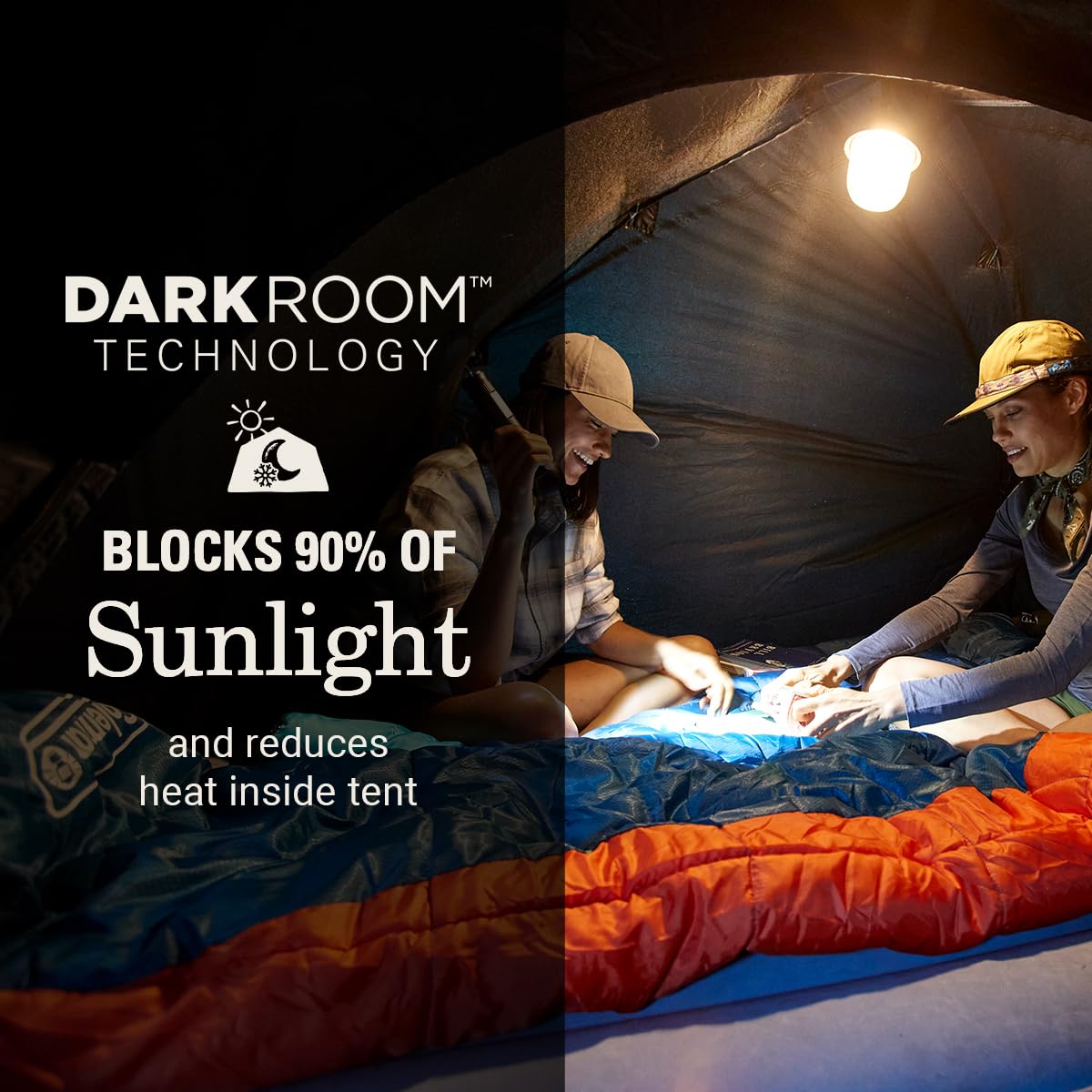 Coleman Skydome 4-Person Screen Room Camping Tent With Dark Room Technology