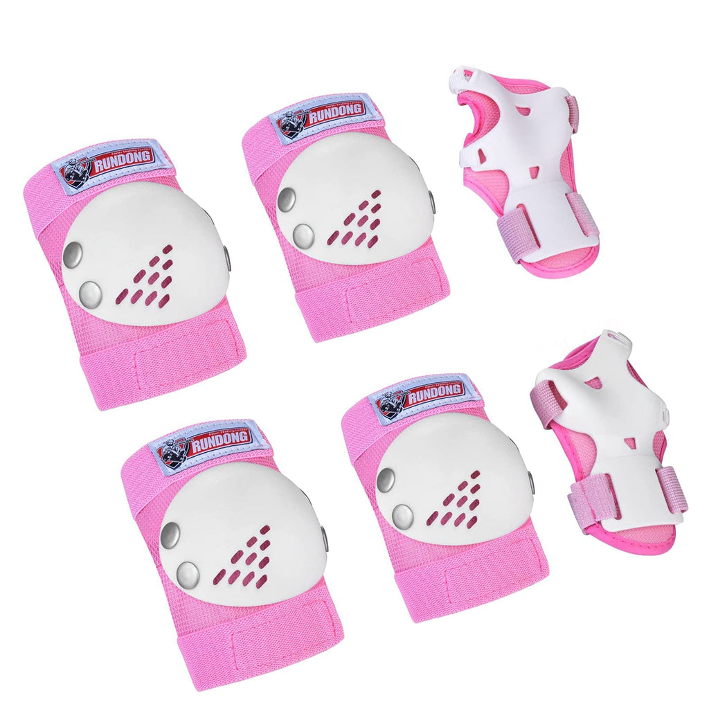 Sohour Home Knee Pads Kids Elbow Pads Wrist Guards Set Child Protective Gear Set, For 3-15 Years Child Roller Skates, Cycling, B