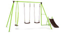 Swurfer Swing Sets for Backyard, Swingset Outdoor for Kids - Playground Sets for Backyard, Heavy Duty Steel Frame, Playset with 