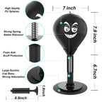 HZG Desktop Punching Bag, Stress Buster with Suction Cup for Office Table and Counters, Heavy Duty Stress Relief Ball, Desk Boxi