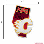 Rico Industries Nhl Calgary Flames State Shape Shape Cut Pennant - Home And Living Room D  Cor - Soft Felt Ez To Hang