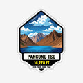 THAMPZ Pangong Tso  3D Embossed Flexible Fridge Magnet 0.5mm Decorative with Strong Hold | Refrigerator Magnet for Notes, Photo