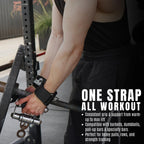 Ekkovision Weight Lifting Straps With Cuffed D Ring, Wrist Support for Men, Heavy Duty Thick Comfortable Lifting Straps, Secure