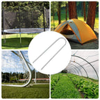 12X Heavy Duty Trampoline U-Shaped Metal Wind Stakes Goal Pegs Tent Ground Anchor