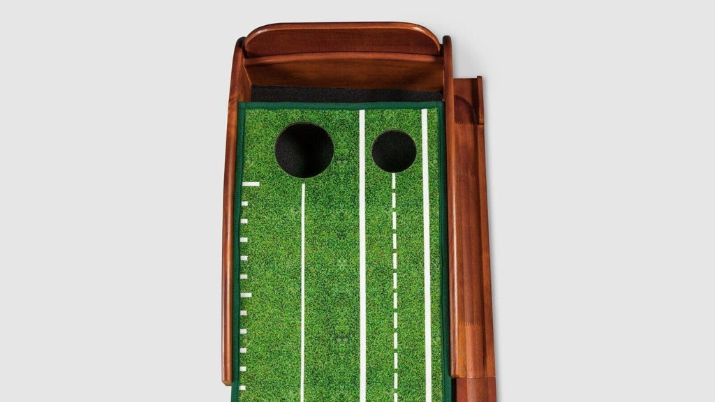 Perfect Practice Putting Mat - Indoor Golf Putting Green With 1/2 Hole Training For Mini Games & Practicing At Home Or In The Of