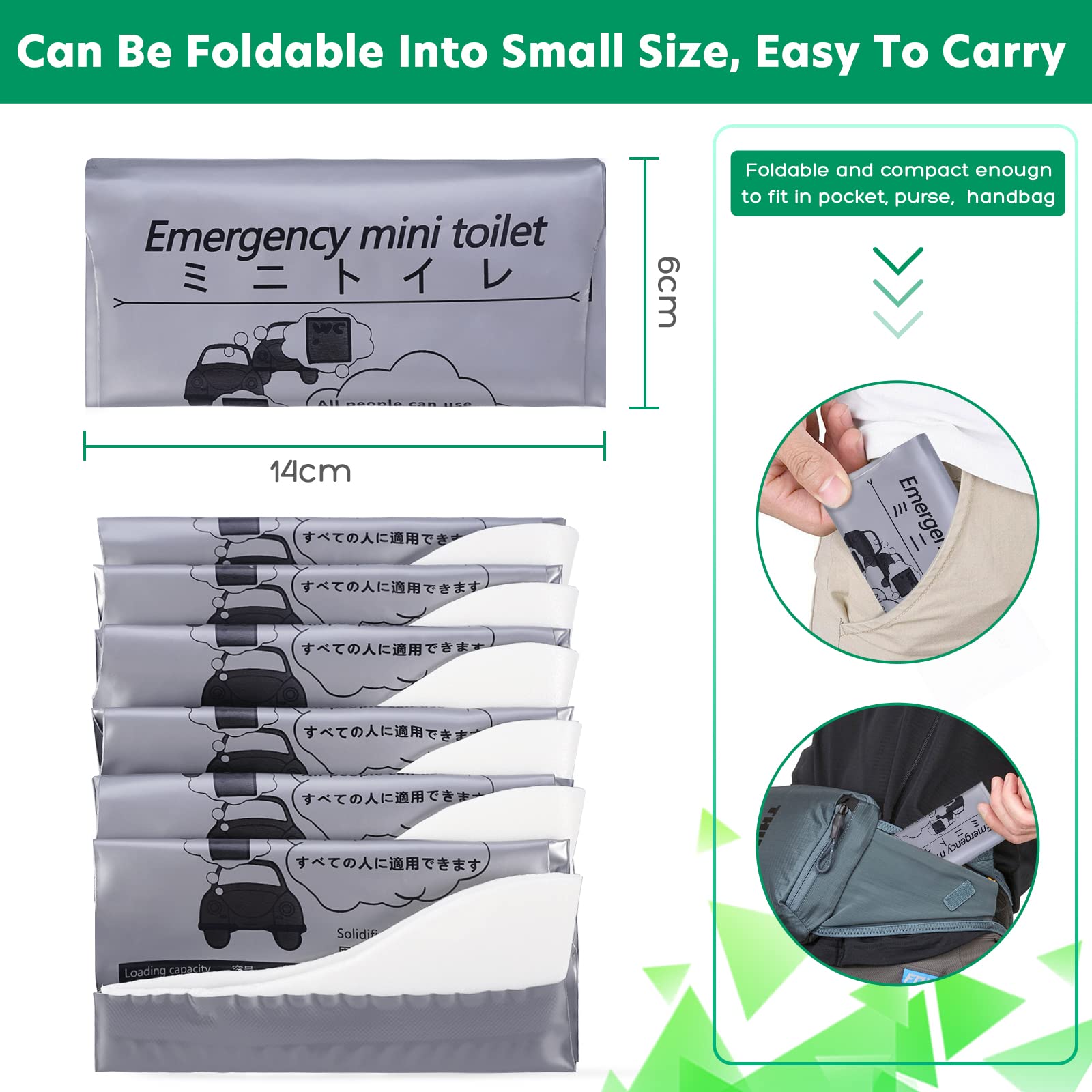 Oumee 12 Pack Disposable Urine Bags, 700Ml Travel Pee Bags Unisex Urinal Bag Vomit Bag For Travel Traffic Jam Emergency Portable
