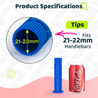 Saplize Bike Handlebar Grips, For Kids Girls Boys Bikes, Balance Bikes, Road Bikes And Scooters, Length 49, Blue