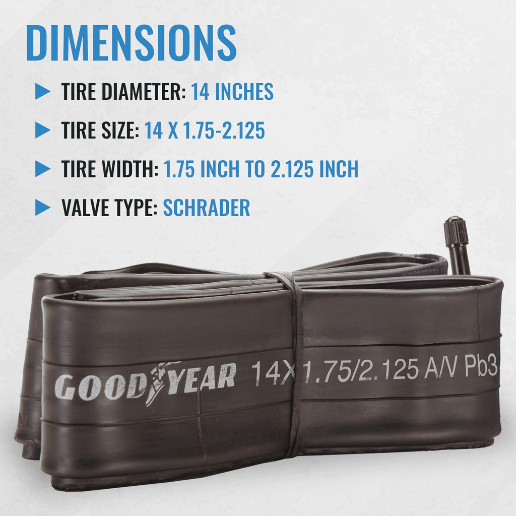 Goodyear Bicycle Tube, 14 X 1.75/2.125