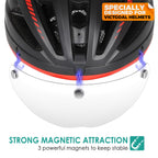 Victgoal Detachable Magnetic Bike Helmet Goggles Visor For Vg110 Bicycle Helmet (Crystal)