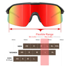 Qooltimes Polarized Wrap Around Shield Ski Sunglasses Men Women Triathlon Beach Volleyball Running Oakley Sutro Lite Baseball