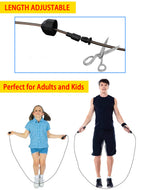 Jump Rope, Ball Bearings Tangle-Free Rapid Speed Cable Skipping Rope, Adjustable Jumping Ropes For Men, Women And Kids - 2 Pack