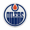 Rico Industries Nhl Hockey Edmonton Oilers Primary Shape Cut Pennant - Home And Living Room D  Cor - Soft Felt Ez To Hang,White