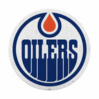 Rico Industries Nhl Hockey Edmonton Oilers Primary Shape Cut Pennant - Home And Living Room D  Cor - Soft Felt Ez To Hang,White
