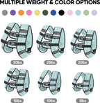 APEXUP 10lbs Weighted Vest Men Women, Weight Vest for Women Workout Equipment for Strength Training Running (Pastel Blue)