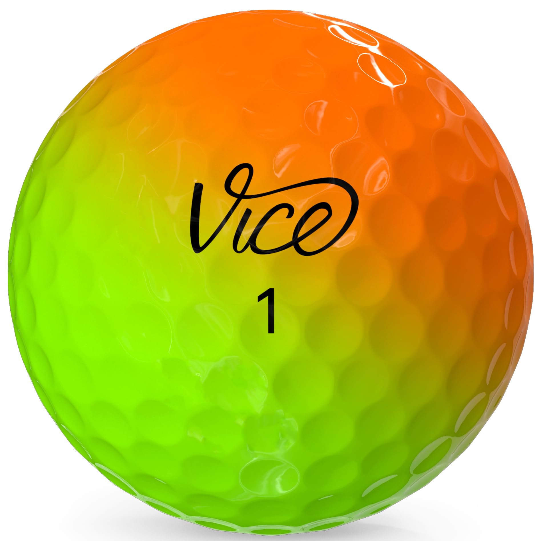 Vice Pro Plus Golf Balls (2025 Model) (Yellow/Orange Shade)