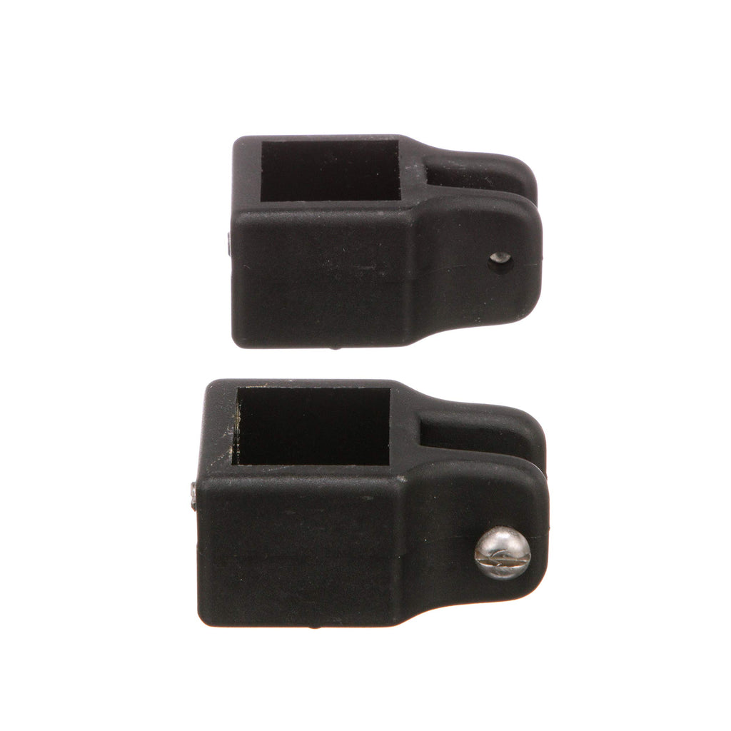Seachoice Square Jaw Slide For 1 In. Square Tube Bimini Tops, Black Nylon, Pack Of 2