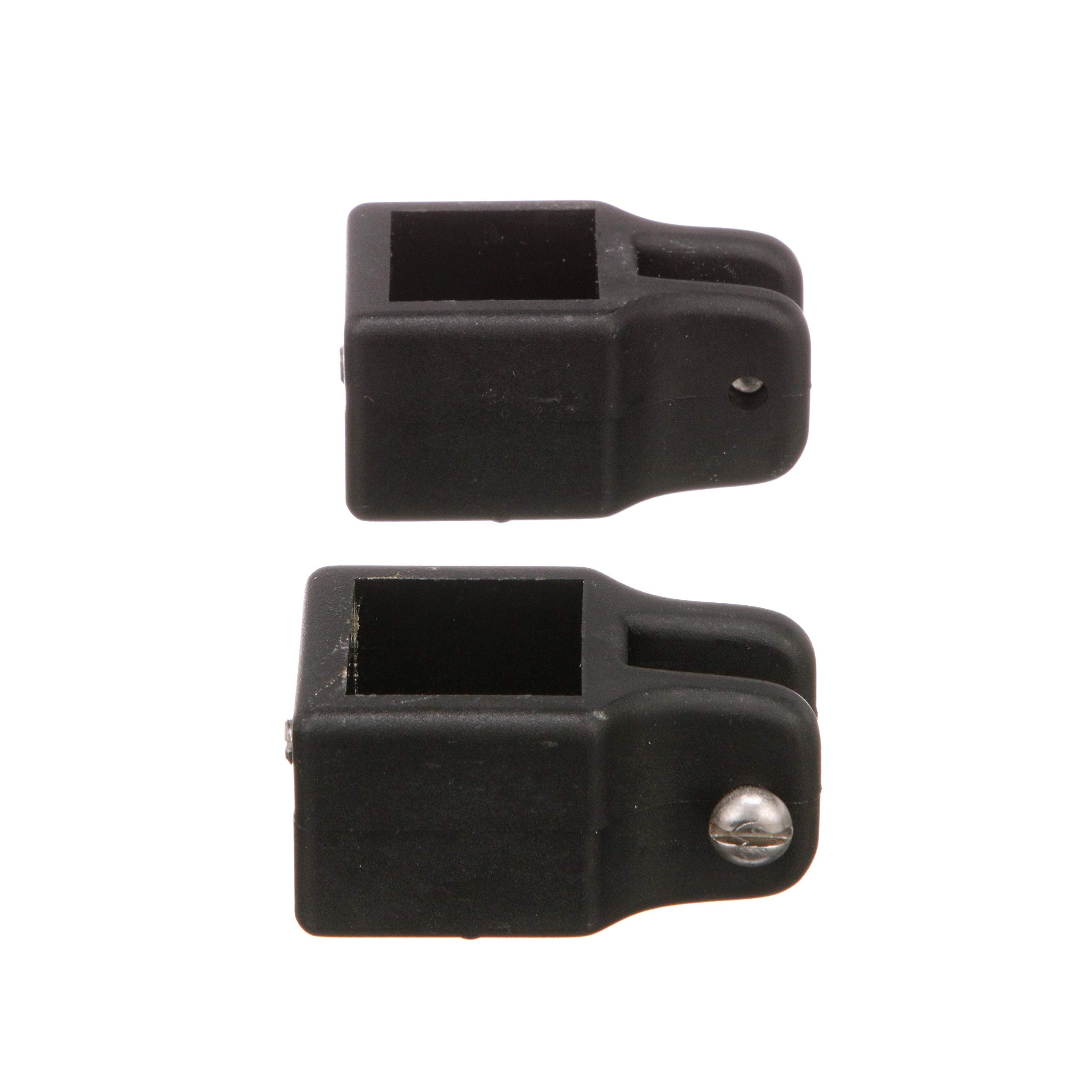 Seachoice Square Jaw Slide For 1 In. Square Tube Bimini Tops, Black Nylon, Pack Of 2