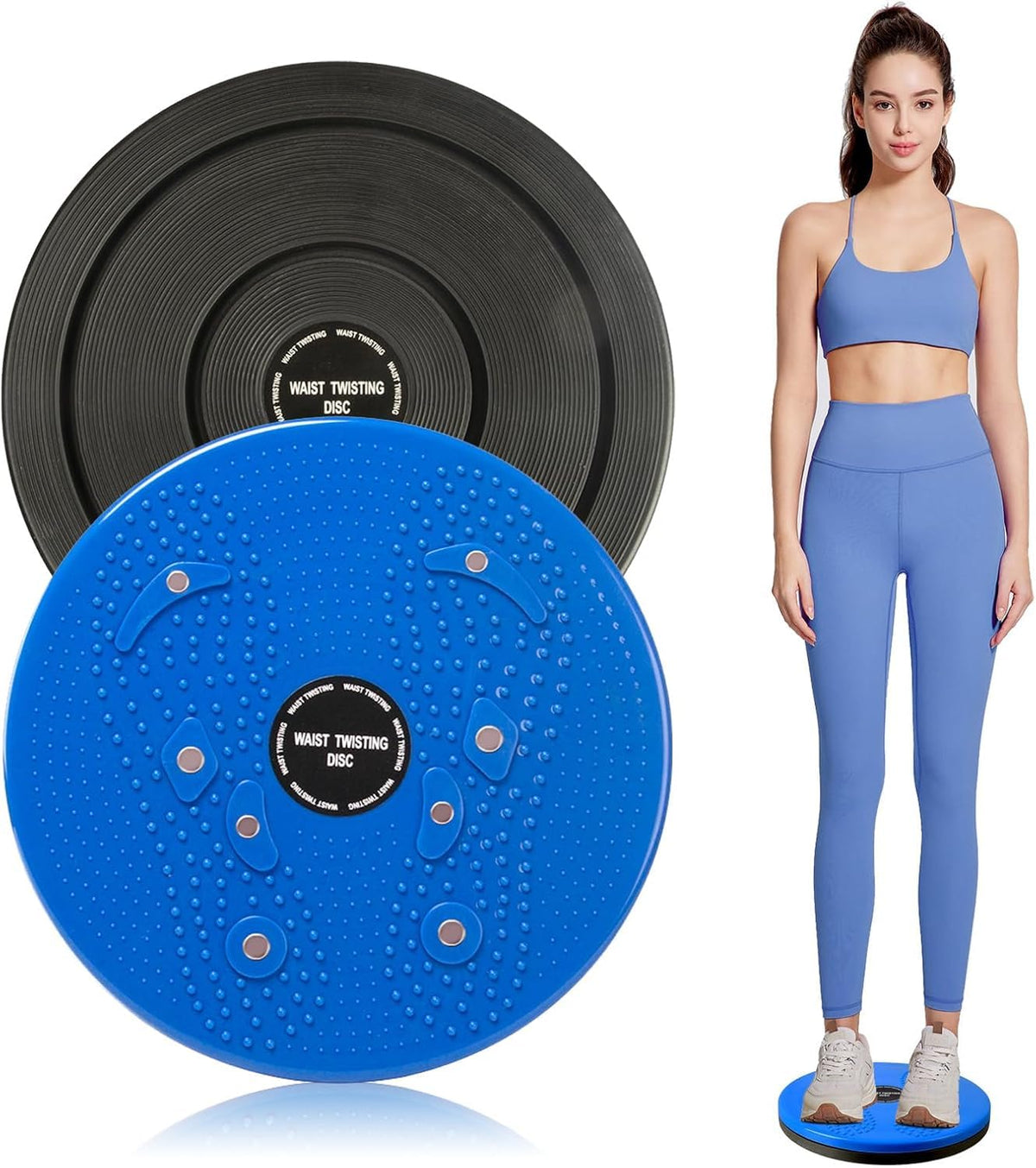 Shopeleven Acupressure Fitness Twist Disc | Waist Slimming Tummy Twister | 5 in 1 Reflexology Plate for Ab Toning & Balance Trai