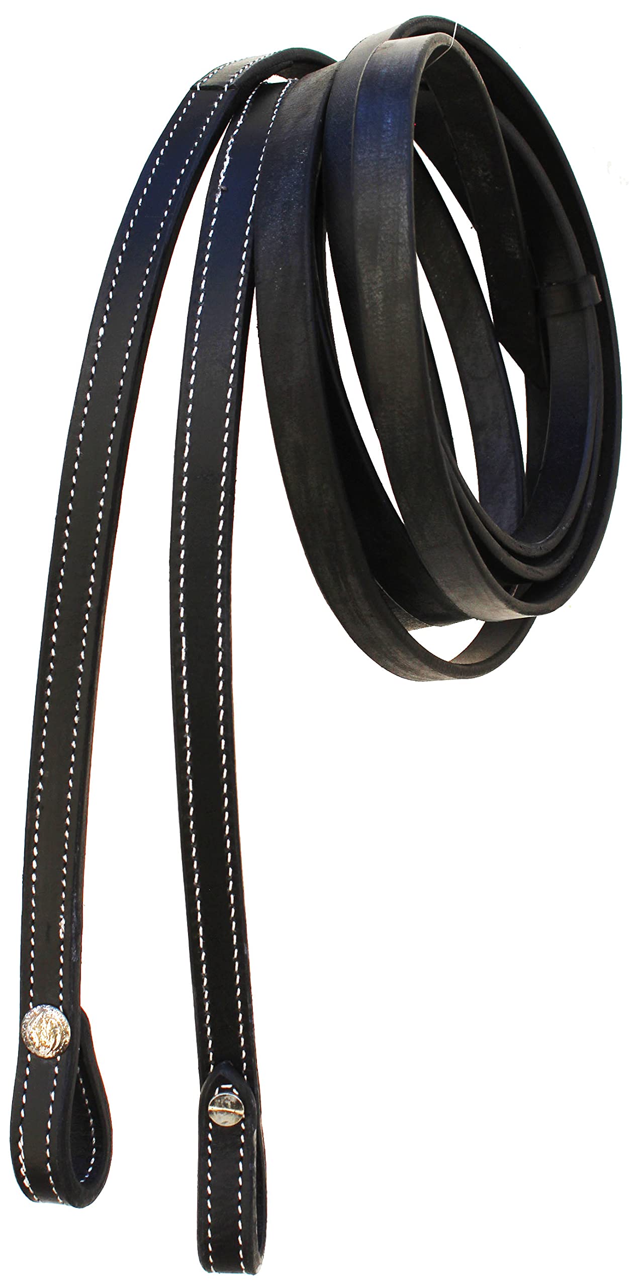 Challenger Horse Western Leather Training Tack Bitless Sidepull Bridle W/Reins 7711Pk-F