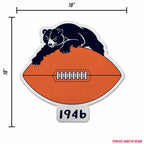 Rico Industries Nfl Football Chicago Bears Retro Shape Cut Pennant - Home And Living Room D  Cor - Soft Felt Ez To Hang