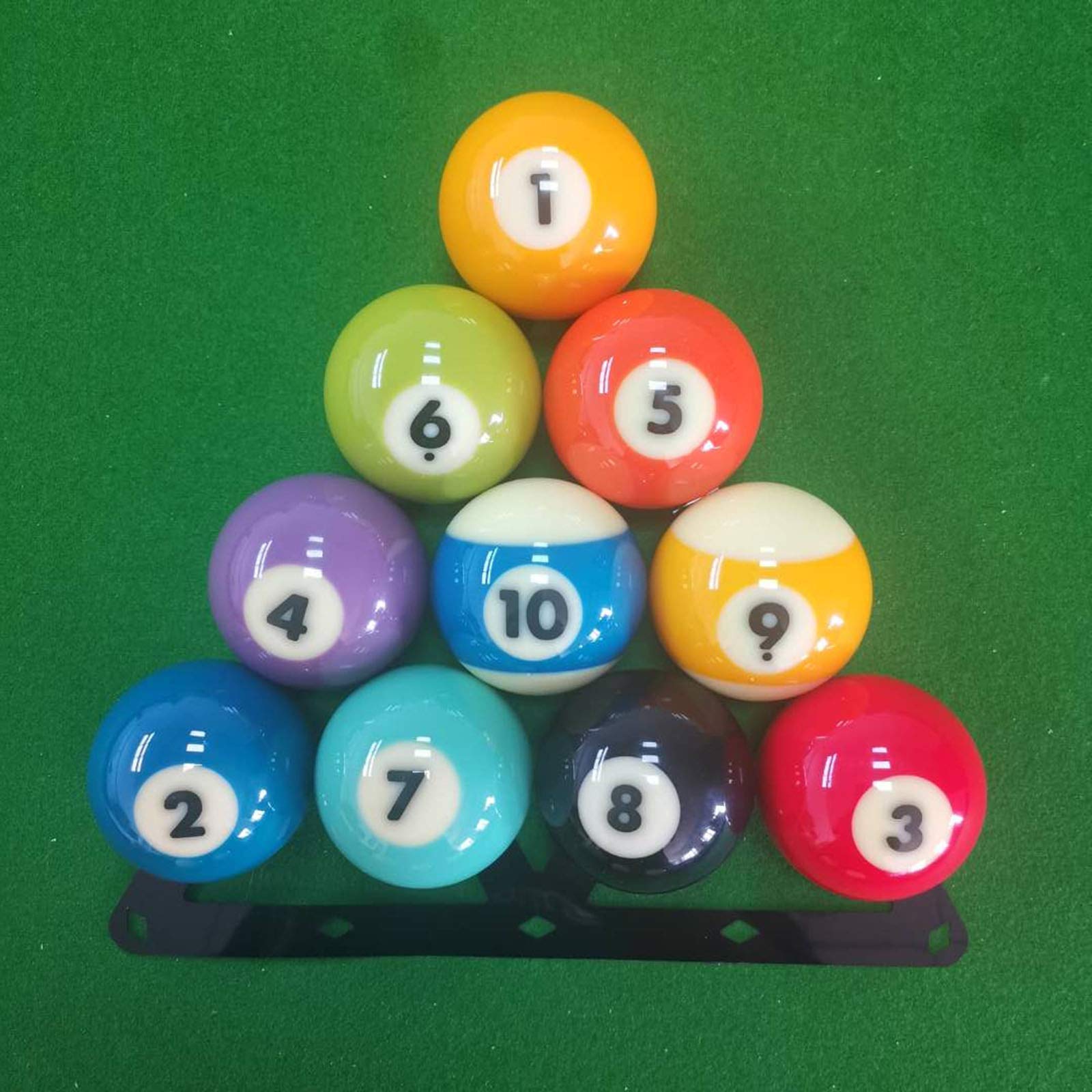 Itrolle Magic Ball Rack 6Pcs Billiard Triangle Magic Rack Sheet With Pool Table Marker Dots Pool Table Ball Holder