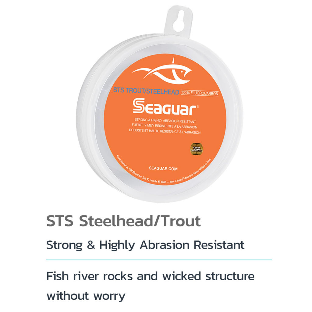 Seaguar Sts Trout/Steelhead 100% Fluorocarbon Fishing Line 4Lbs, 100Yds Break Strength/Length - 04Sts100