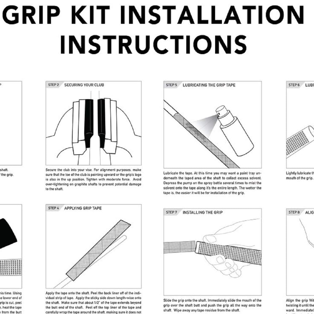 Winn Dri-Tac Standard Navy Blue - 9 Piece Golf Grip Bundle
