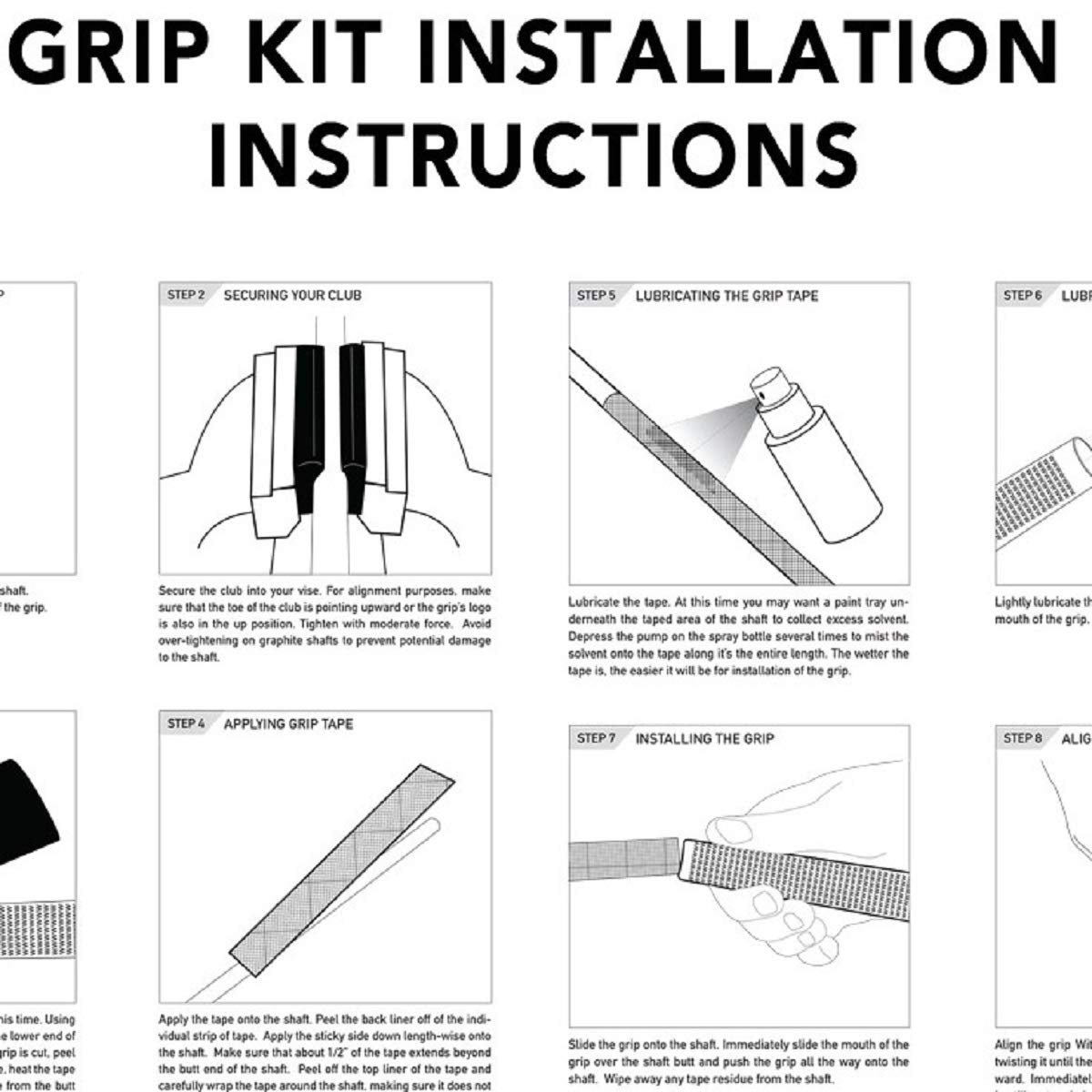 Winn Dri-Tac Standard Navy Blue - 9 Piece Golf Grip Bundle