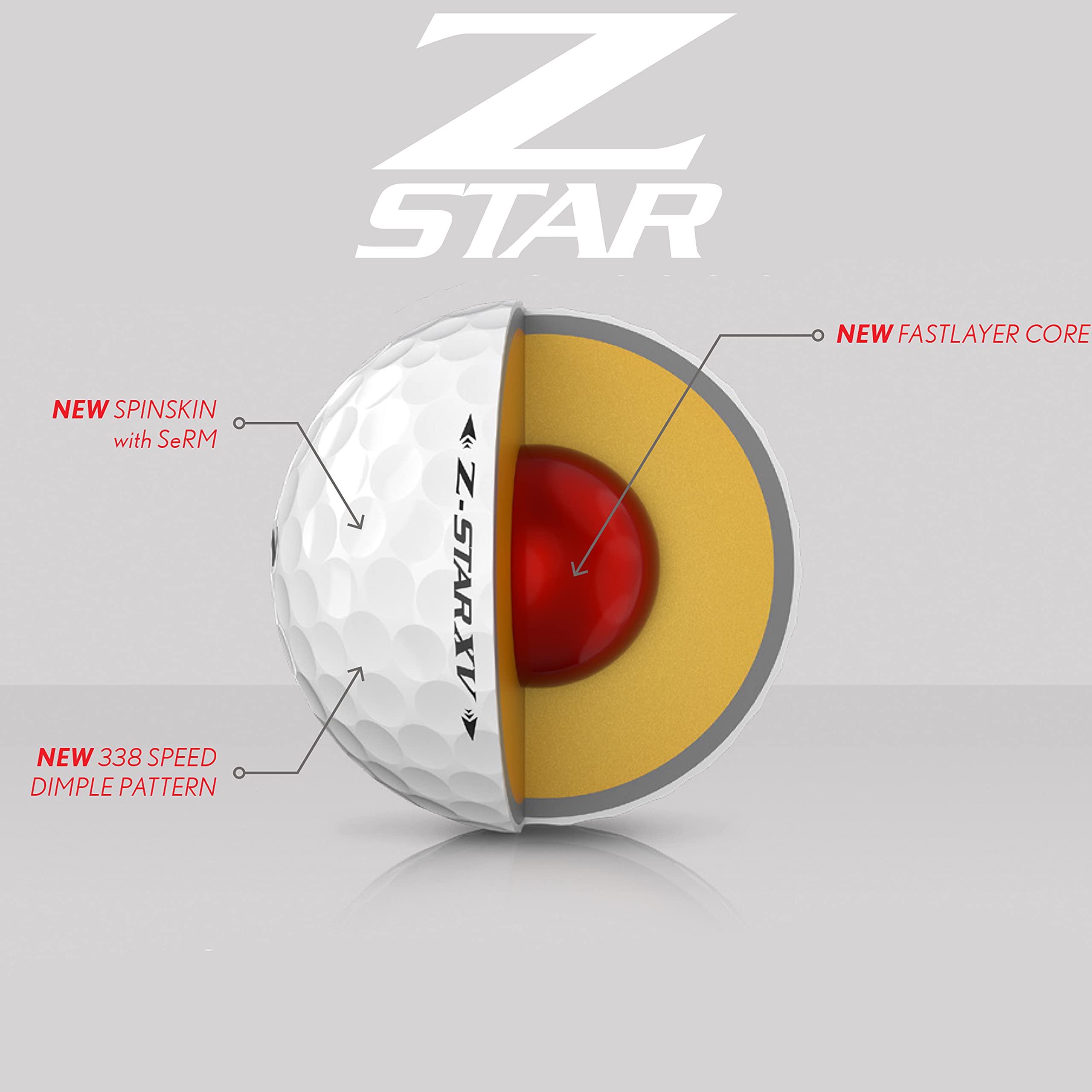 Srixon Ball:Z-Star Xv7 Tyl (12), Yellow, One Size (10311207)