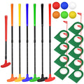 Silipull 21 Pcs Adjustable Golf Putters Set 6 Two Way Mini Golf Putter For Right Left Handed 6 Colored Practice Balls 9 Pcs Plas