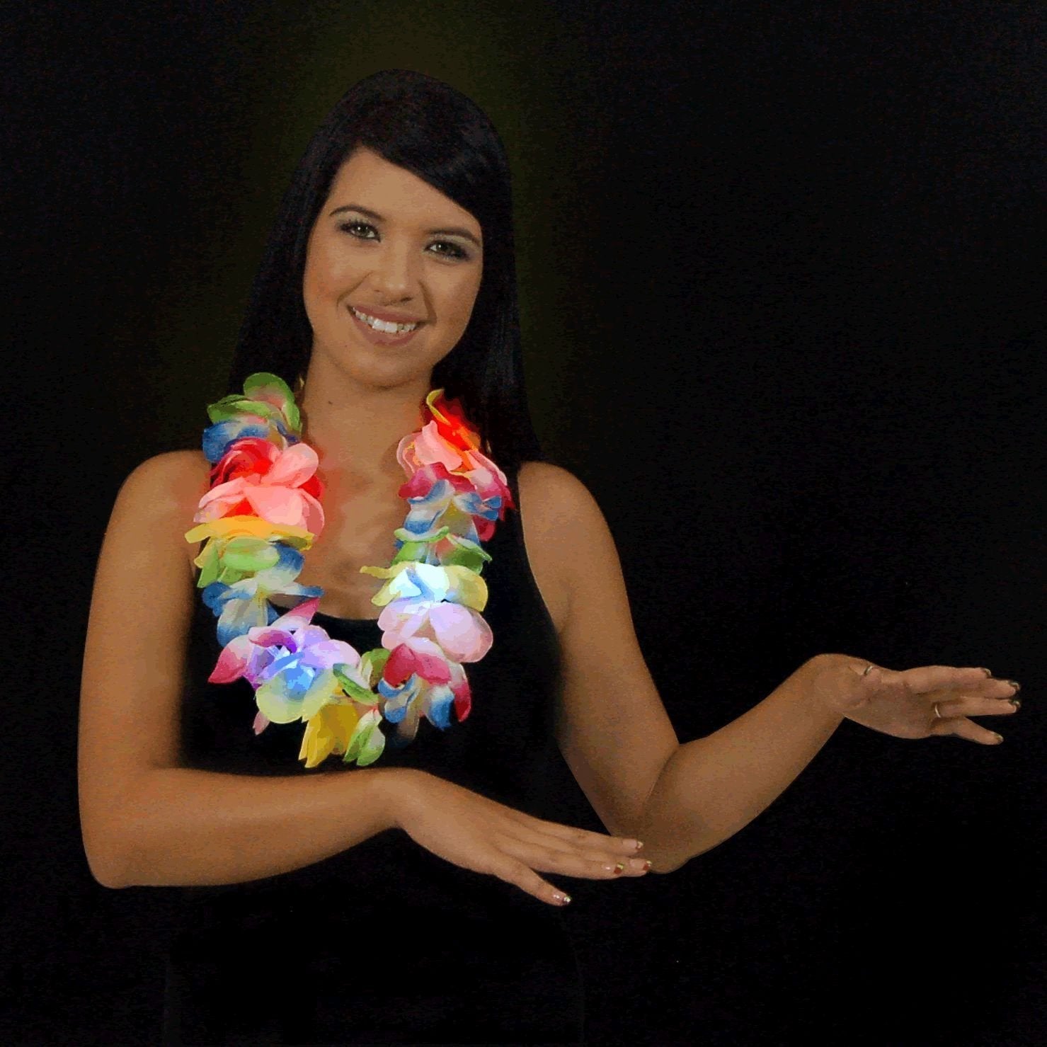 Blinkee Pack of 12 Assorted Hawaiian Leis
