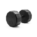 Cap Barbell 12-Sided Coated Dumbbell With Black Handle, Single, 30 Lb