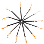 Aluminum Tent Stakes Pegs, 12-Pack Aluminum Ground Pegs With Reflective Pull Ropes, Heavy Duty Tri-Beam Metal Stakes Pegs For Ba