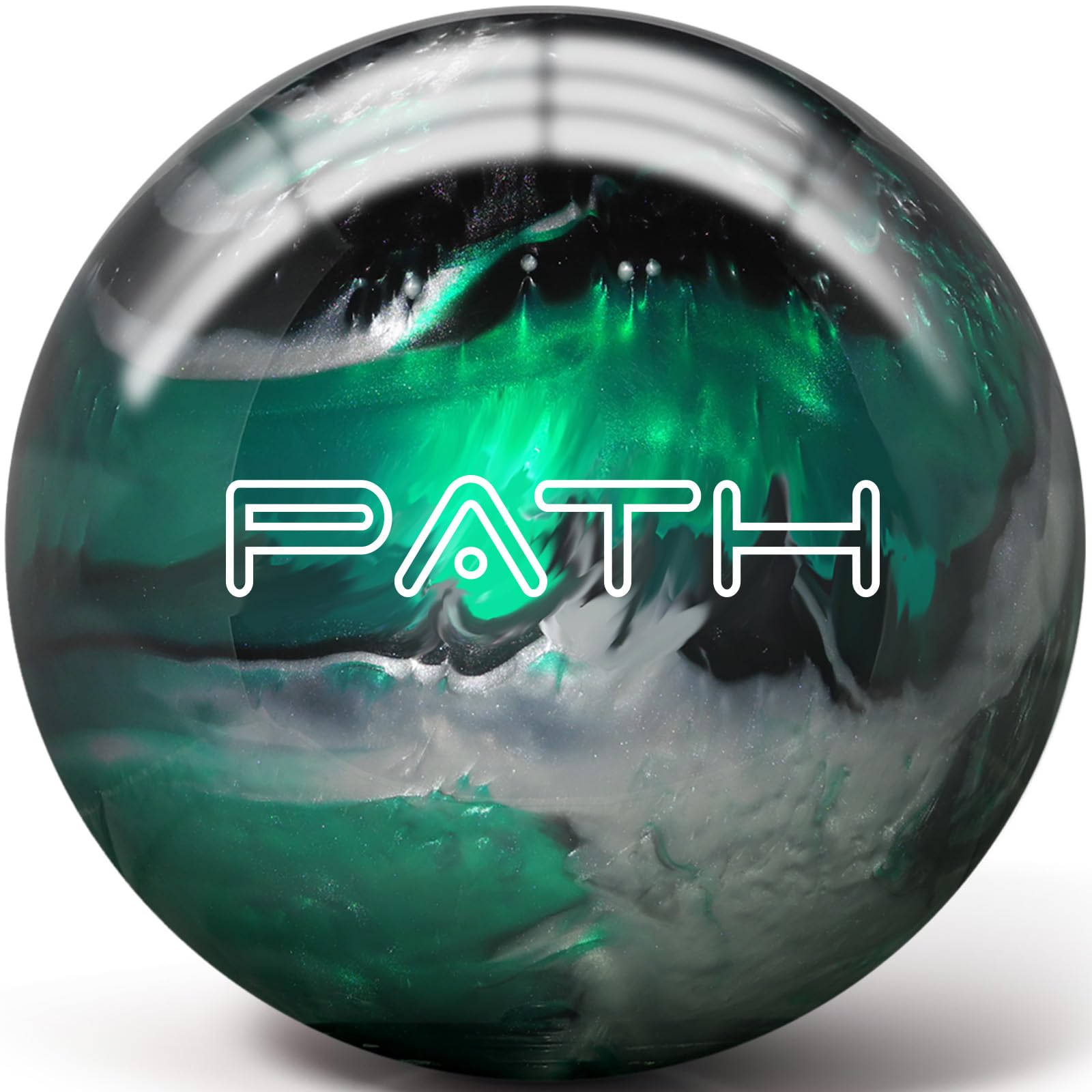 Pyramid Path Bowling Ball (Emerald/Black/Silver, 11 LB)