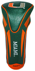 Team Golf Ncaa Miami Hurricanes Single Apex Driver Head Cover Golf Club Single Apex Driver Headcover, Fits All Oversized Clubs,