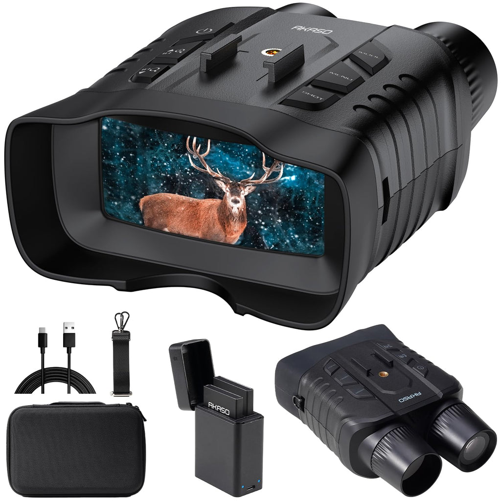 Akaso Seemor-200 Night Vision Goggles - 4K Full Color Night Vision Binoculars For Adults, App-Enabled Photo And Video Saving,Ai-