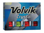 Volvik Crystal Golf Balls, Multicolor (One Dozen)