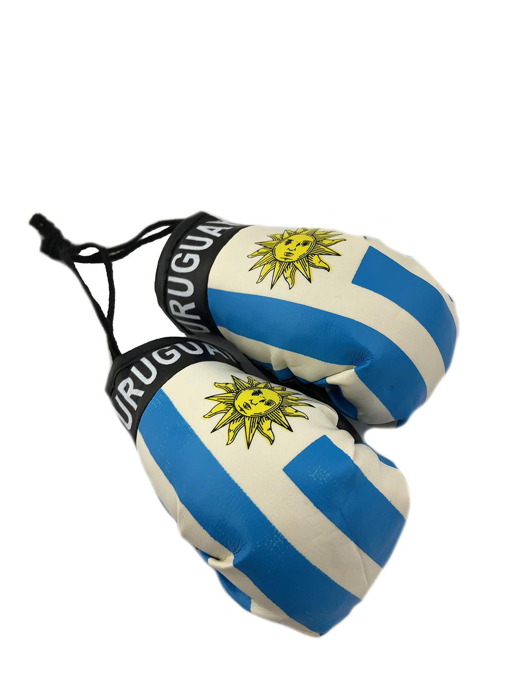 Red Hat Ent Hanging Car Mirror Mini Boxing Gloves (Uruguay)