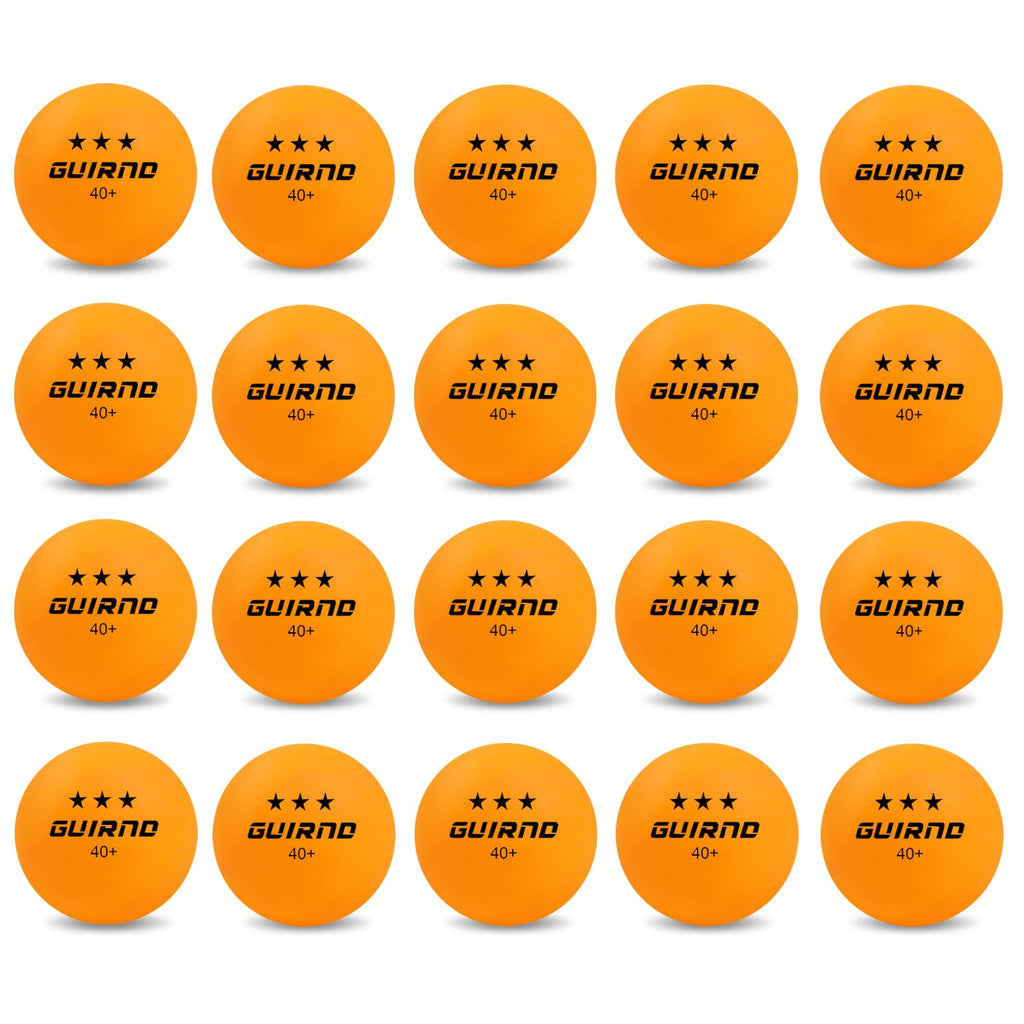 Guirnd 20 Pack Ping Pong Balls, 3 Star Table Tennis Balls, 40+ Pong Ball Competition And Recreational Play, Abs Ping Pong Ball