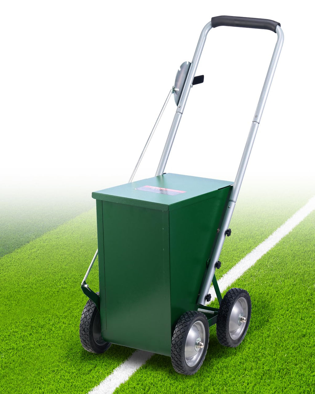 Vevor 50 Lbs Dry Line Marker For Baseball & Softball, Adjustable 2 Or 4 Inch Chalk Line Machine, Wheeled With Rubber Handle, Lar