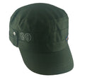Flat Captain Olive Green Short Head Wear Outdoor Hats Caps For Men And Boys