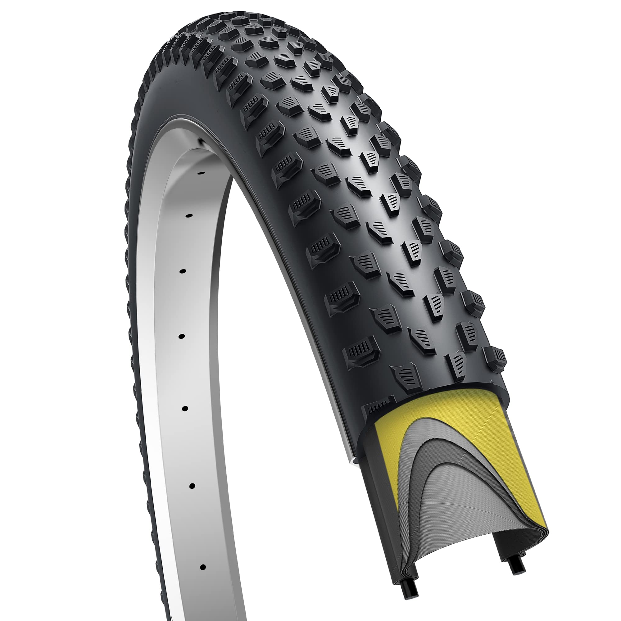 Fincci Marudo 29 X 210 Inch Bike Tire Foldable 52-622 For Mtb Mountain Gravel Hybrid Bike Bicycle
