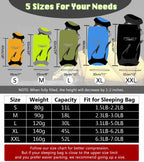 Frelaxy Compression Sack, 40% More Storage! 11L/18L/30L/45L Stuff Sack (Neon Green, M)