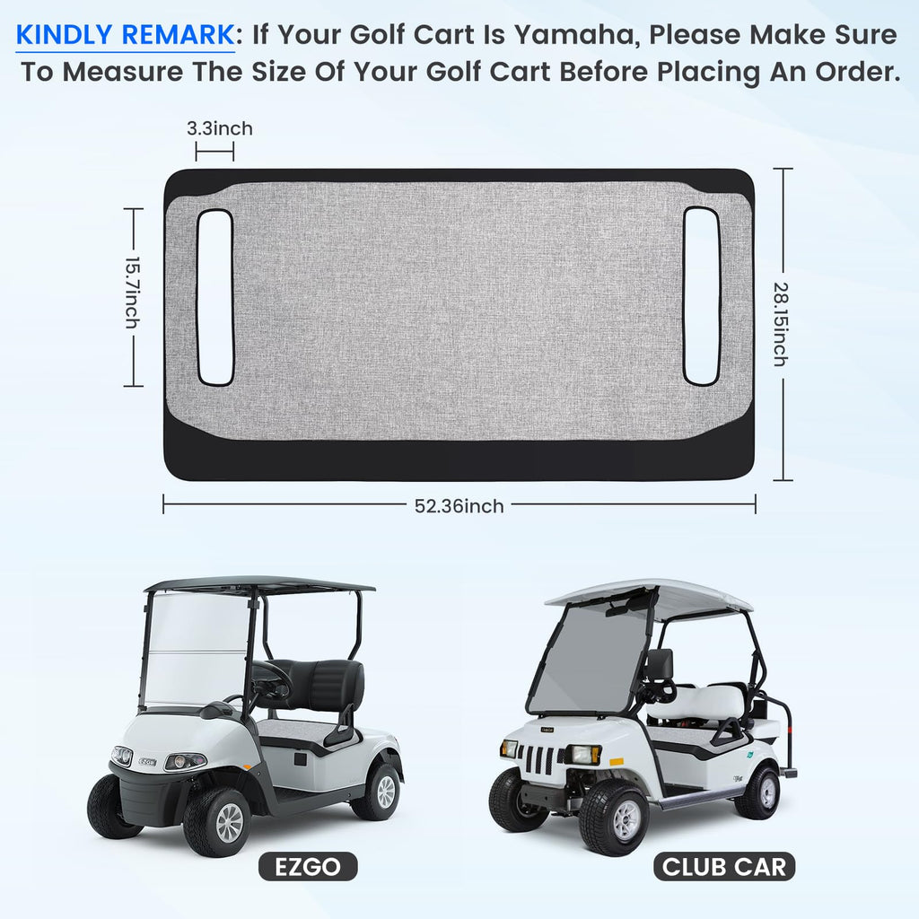 T Tgbros Golf Cart Seat Covers For 2 Person Seats Ezgo, Yamaha & Club Car With Armrests Universal Golf Cart Seat Blanket Cushion