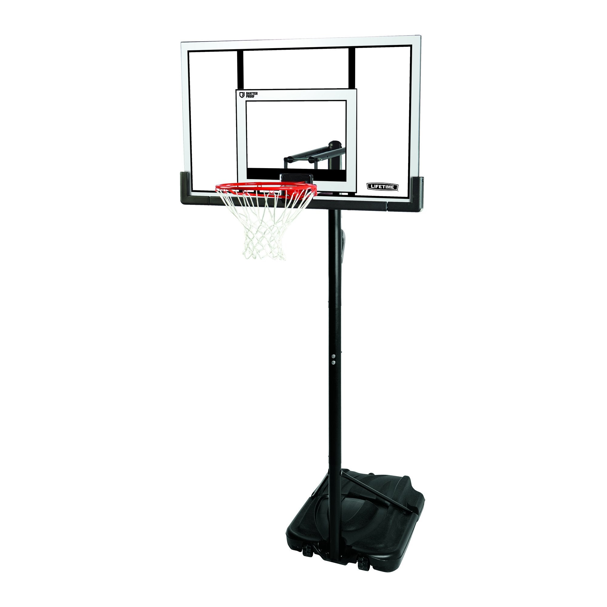Lifetime Portable Basketball Hoop - 52 in Shatterproof Backboard, Adjustable