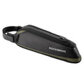 ROCKBROS Bike Frame Bag Top Bike Tube Bag Bike Triangle Bag Small Aerodynamic Bag for Triathlon and Gravel Bikes black