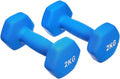 Kakss Neoprene Dumbbell, Set Of 2Pcs (2Kg Set Of 2Pc  Blue)